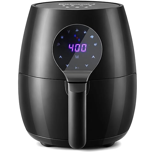 Elite Gourmet EAF5317D Digital Hot Air Fryer, 1350 W, 7 Menu Functions, 1350 W,…