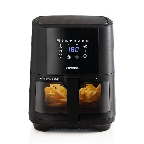 Ariete 4626 Air Fryer \| 6L Multifunction Air Fryer with 1300W \| 80% Less Oil…