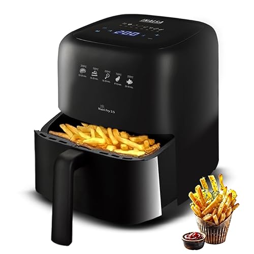 INALSA Air Fryer 3.5 ltr\|1400 W with Air Crisp Technology\|Temperature & Timer…
