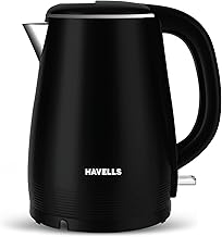 Havells Electric Kettle Altro 1250 Watts 1.5 liters, Double Layered Cool Touch…