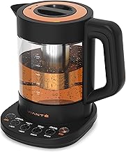 Viante Alba Electric Tea Kettle with Infuser, No Plastic In Contact With Water,…