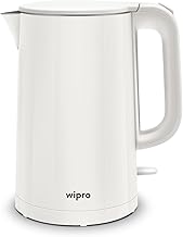 wipro ABS Elato BK210 Cool Touch Double Layer Electric Kettle, 1.5 Litres,…