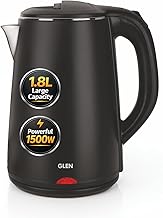 Glen Electric Kettle 1.8 Litre, 1500W | 304 Stainless Steel Kettle | Cool Touch…