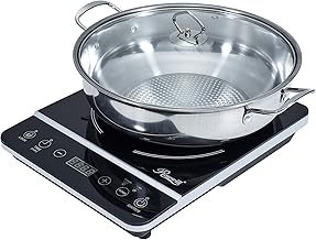 Rosewill RHAI-13001 1800W Induction Cooker Cooktop with Stainless Steel Pot, Black