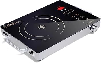 Infrared Cooktop With Grill | Burner Electric Stove | Black Glass Top | Touch…
