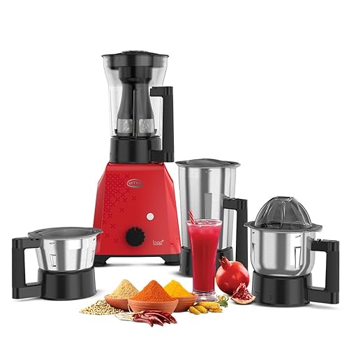 Ultra Topp+ Liquidizer Mixer Grinder - Candy Red \| Fast and Heavy-Duty Grinding…