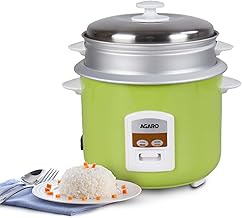AGARO Marvel Electric Rice Cooker, 1.8L, 1.5 Kgs (approx. 10 cups) raw rice,…