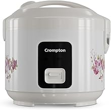 Crompton 1.8L Electric Rice Cooker, 700W Heating Element – Cooks 1 KG…