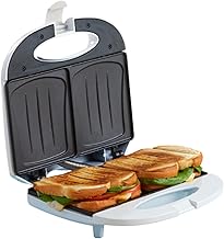 IMUSA USA GAU-80301 Electric Dual Sandwich Maker, White