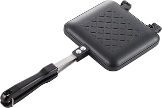Yoshikawa Black Hot Sandwich Maker, 3.5L, Non-Stick, Gas Compatible