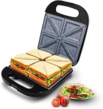 Wipro Elato BS203 1400W Extra Large 4-Slice sandwich maker with Ceramic…